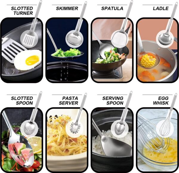12.8" Carbon Steel Wok-11Pcs Woks & Stir Fry Pans Wok Pan with Lid, No Chemical Coated Chinese Wok with 10 Cookware Accessories, Flat Bottom Wok for Electric, Induction,Gas Stoves