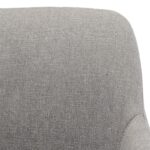 Amazon Basics Modern Home Office Desk Chairs, Adjustable Height, 360 Degree Swivel, 25"D x 23.25"W x 36.25"H, Light Gray