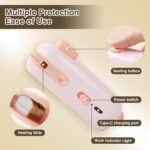 Mini Bag Sealer, USB-C Rechargeable Bag Sealer, Cute Little Pig Heat Seal, Gently Pull to Quickly Seal, Convenient for Storing Snacks, Fruits, Food, and Daily Necessities