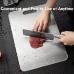 Titanium Cutting Board-3 pack Titanium Cutting Boards for Kitchen/Double Sided Titanium Cutting Mat Stainless Steel Food Grade Cutting Boards,Stainless Non Stick Chopping Board