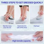 Shoe Covers Waterproof Rain Shoes Covers Reusable Foldable Rain Boots Slip Resistant Rubber Sole Overshoes Protectors for Cleaning Camping Travel Rain Galoshes with Buttons