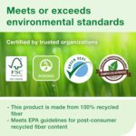 Tork Septic Safe Toilet Paper White, 100% Recycled, 2-ply, 500 Sheets per Roll, 96 Rolls